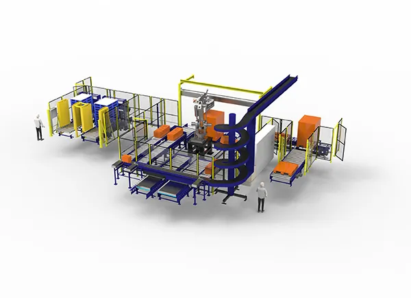 Multi Line Robot Palletising Cell