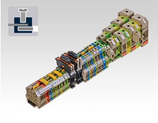 Terminals with screw connections and special terminals