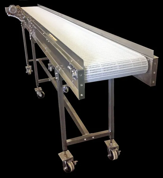 Modular chain conveyor-food handling