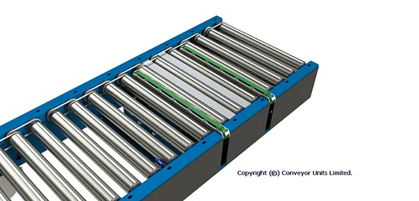 Painted Steel Motorised Roller Conveyor – Electric Transfers