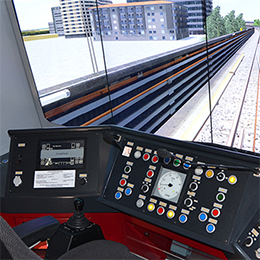 Simulators for lrv - tramways metro and suburban trains