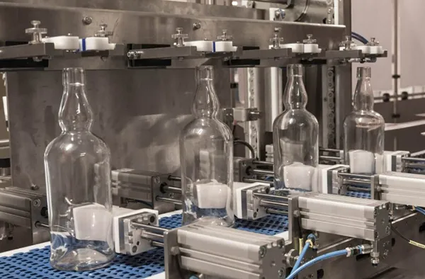 Slow speed bottle filling
