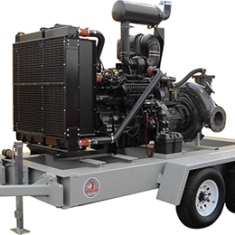 large mobile water transfer pumps