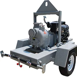 mobile diesel engine trash pumps
