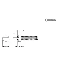 Slotted Fillister Mach Screw