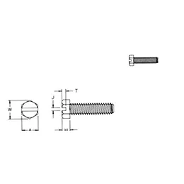 Slotted Hex Machine Screws