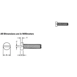 Slt Cheese Metric Mach Screw