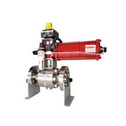 actuated trunnion ball valve