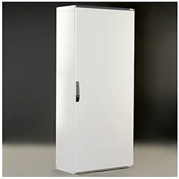Floor cabinets in lacquered steel