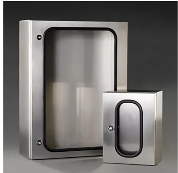 Wall cabinets in stainless steel