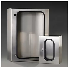 Wall cabinets in stainless steel