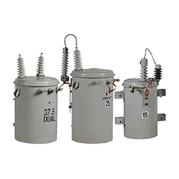 Single phase pole mounted transformers