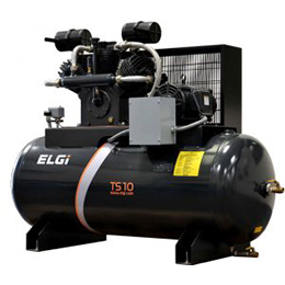 lubricated reciprocating industrial air compressor