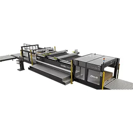KOMBO TAV Cutting system with integrated loading - cutting - unloading flow for packaging