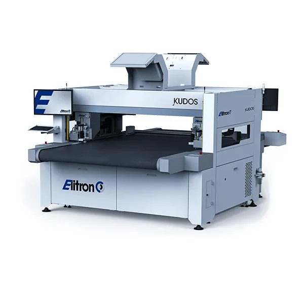 KUDOS Cutting system for leather fabrics and synthetic materials on roll