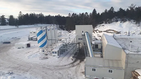 Stationary batching plants