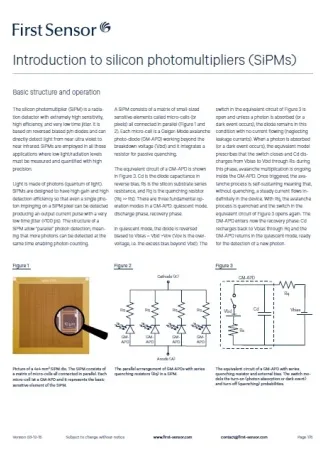 Introduction to silicon photomultipliers