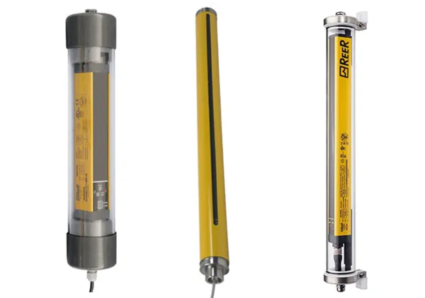 Waterproof and watertight safety light curtains