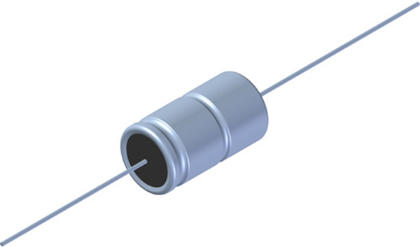 Axial electrolytic-capacitors with additional crimp