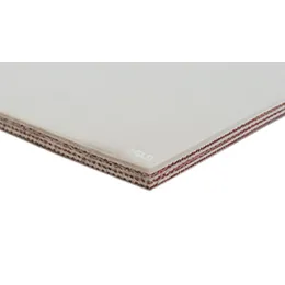 3-Ply White Nitrile Pebble Top Conveyor Belt