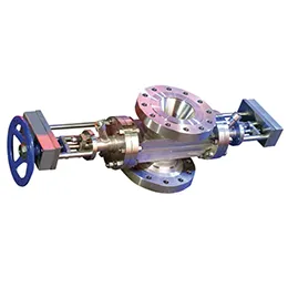 Double slab valve for high temperature