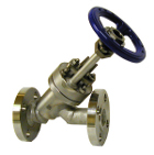Y type globe valve