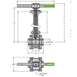 Cryogenic Floating Ball 3 Piece BD - Bidirectional