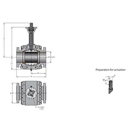 Cryogenic High Pressure Trunnion Mounted Ball 3 Piece