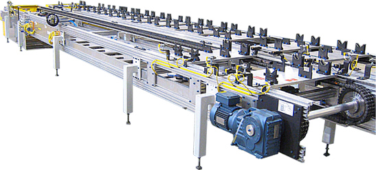 Over Under|Pallet Conveyor|for transferring pallets