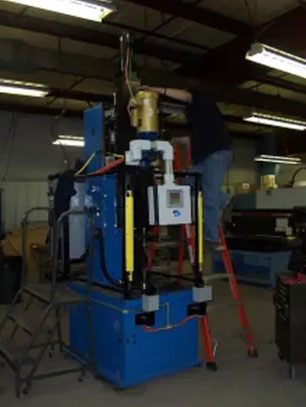 123H Custom Vertical Servo Machine for Removing Plastic Coating on Steel Parts