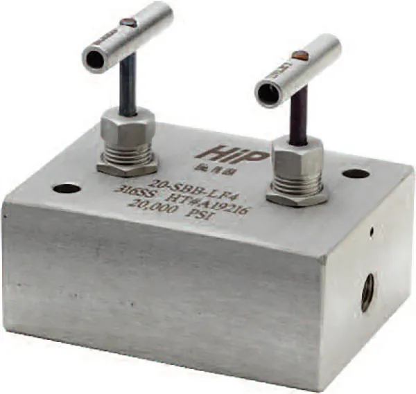 Block and Bleed needle valves