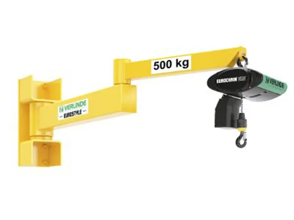 Wall mounted jib cranes