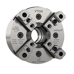 4-jaw through hole power chuck