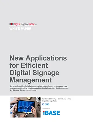New Applications for Efficient Digital Signage Management