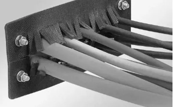 Cable entry systems for railway technology