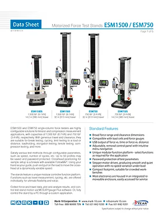 Motorized test stand series mark 10
