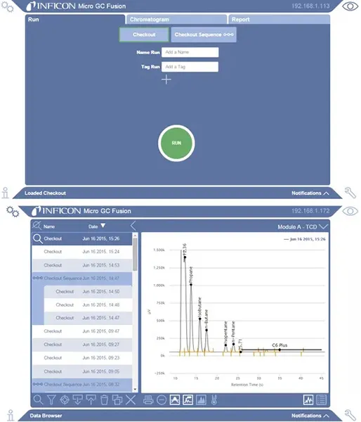 Micro GC Fusion User Interface