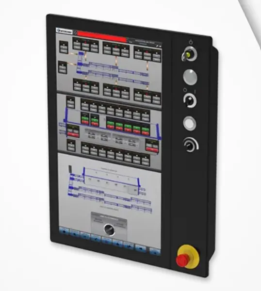 Fanless Panel PC with horizontal and vertical orientation