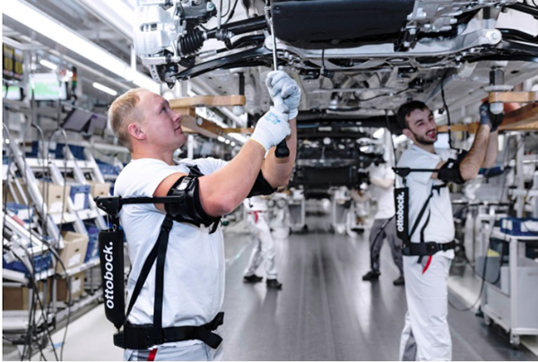 Exoskeletons for assembly lines.