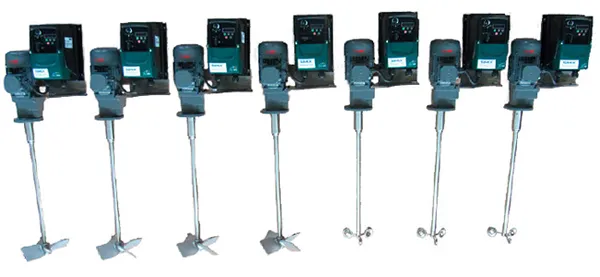 Gear drive agitators