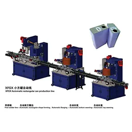 Automatic Metal Lubricant Grease Rectangle Tin Can Making Machine