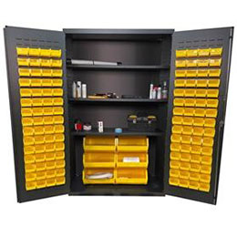 14 Gauge Heavy Duty Bin & Shelf Cabinets