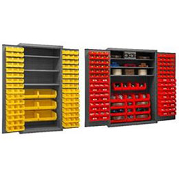 16 Gauge Cabinets With Hook-On-Bins® And Shelves