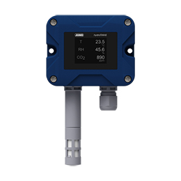 JUMO hydroTRANS S20 – Humidity and temperature transmitter with optional CO2 module in wall-mounted version