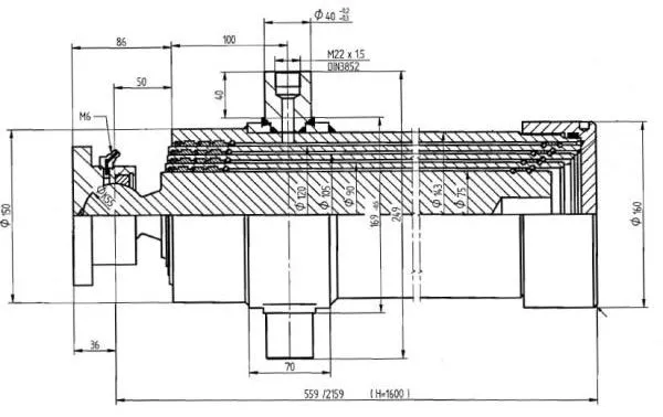 Telescopic hydraulic cylinders