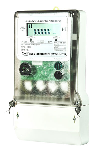 Static Three Phase Four Wire, HT Type CT & PT Operated Energy Meter