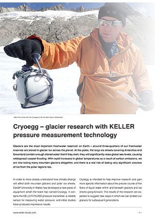 Cryoegg – Glacier Research With KELLER