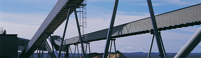 Lattice structure |conveyor bridge |to carry more conveyor belt