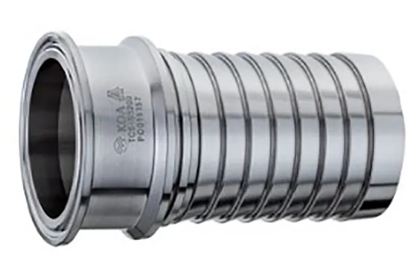 Sanitary Crimp Hose Fitting SS316 Tri-Clamp x Hose Shank