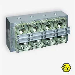 Oval Gear Flow meter Model SRx-x - Multi-block